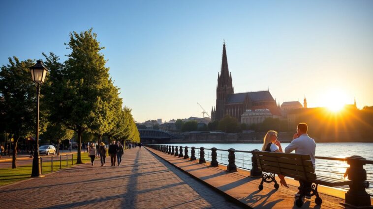 Rheinpromenade Köln: Spaziergänge mit perfektem Rheinblick